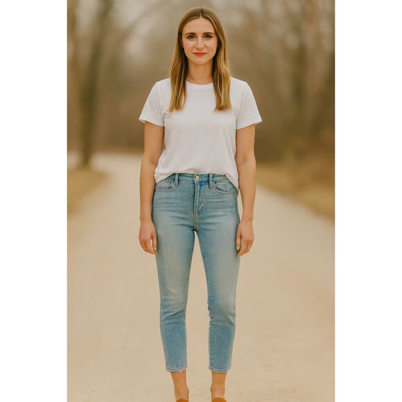 Mother SZ 27 The Looker Crop Swimming Pool Sunday $228 - Picture 1 of 8